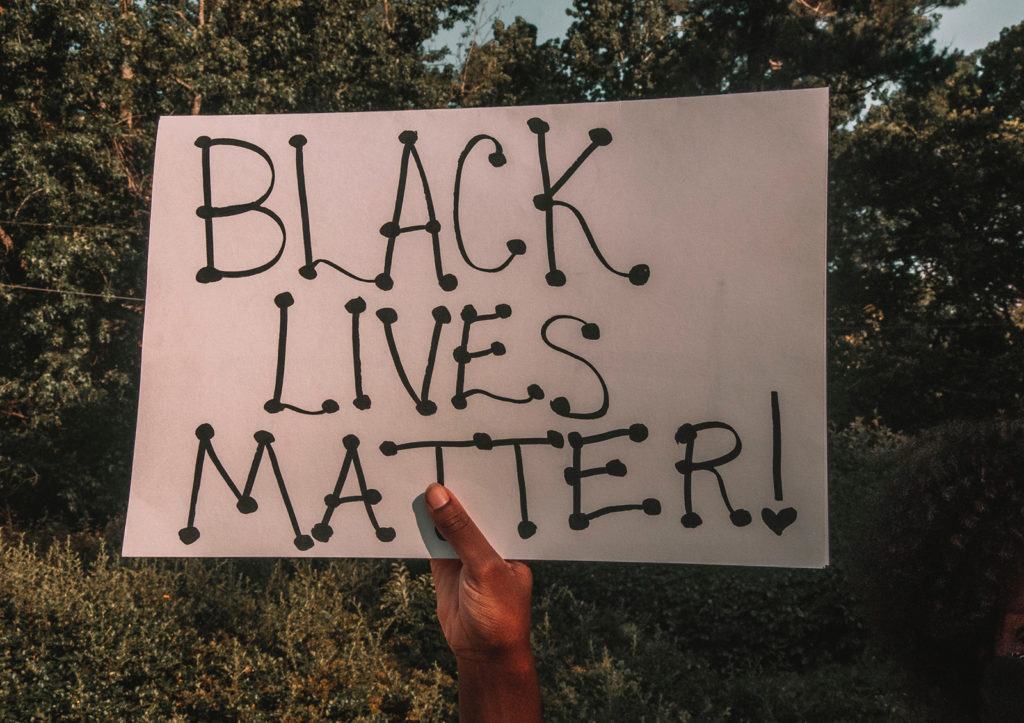 Black Lives Matter sign.