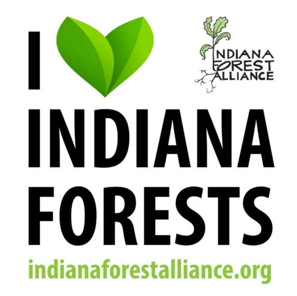 I Love Indiana Forests sticker.