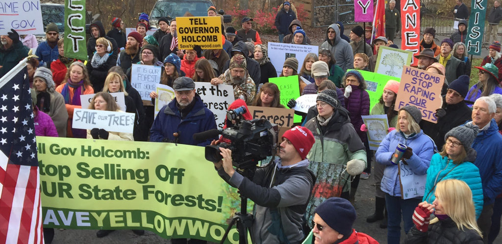 Protest to Protect Yellowwood State Forest.